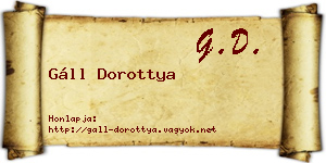 Gáll Dorottya névjegykártya