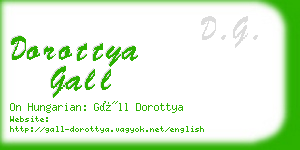 dorottya gall business card